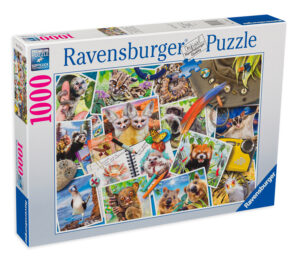 Пъзел Ravensburger от 1000 части - Животински дневник на пътешественика