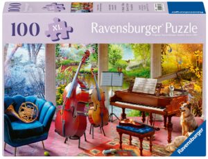 Пъзел Ravensburger от 100 XL части - Музиката на четирите годишни времена