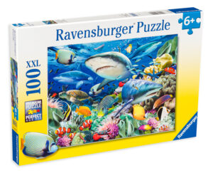 Пъзел Ravensburger от 100 XXL части - Акуловият риф