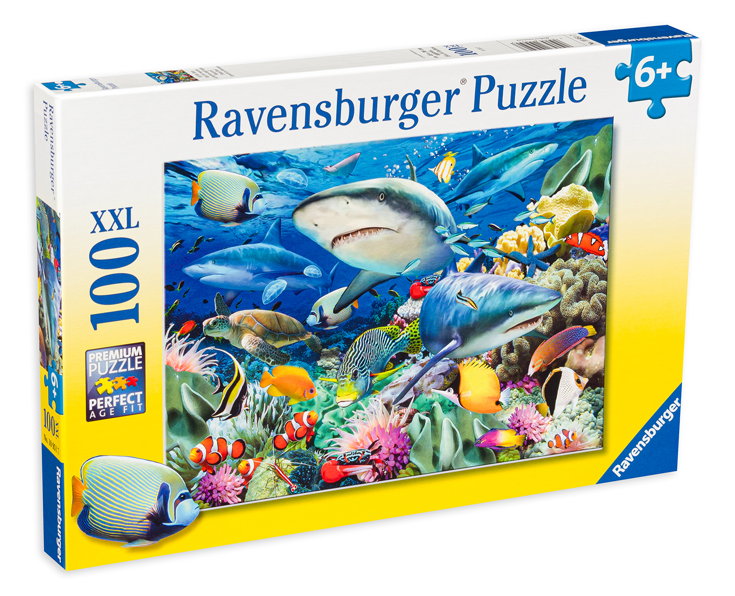 Пъзел Ravensburger от 100 XXL части - Акуловият риф