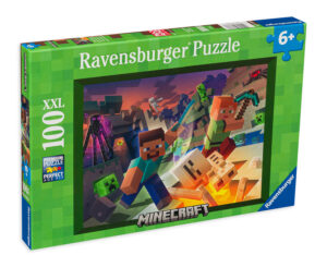 Пъзел Ravensburger от 100 XXL части - Чудовища от Майнкрафт