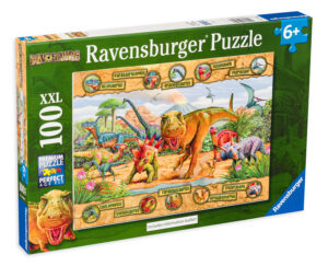 Пъзел Ravensburger от 100 XXL части - Динозаври