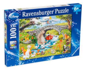 Пъзел Ravensburger от 100 XXL части - Дисни - Приятели в гората