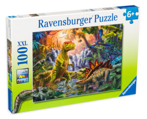Пъзел Ravensburger от 100 XXL части - Оазис на динозаврите
