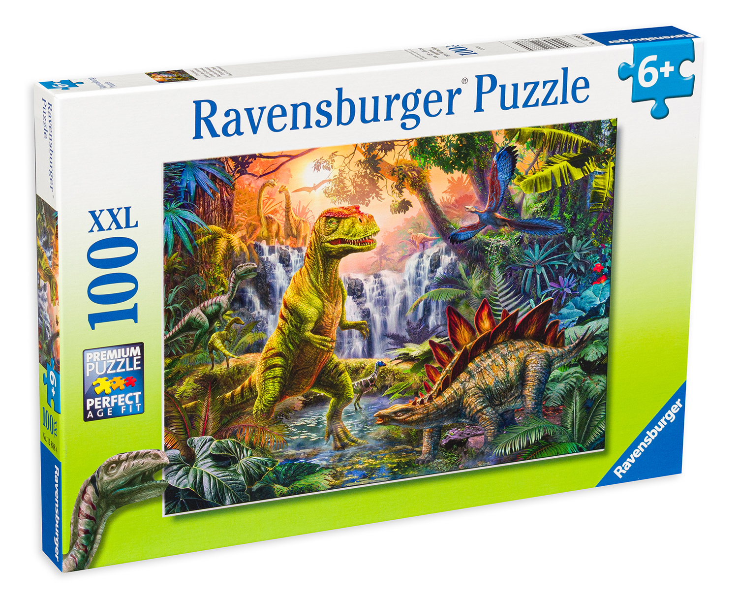 Пъзел Ravensburger от 100 XXL части - Оазис на динозаврите