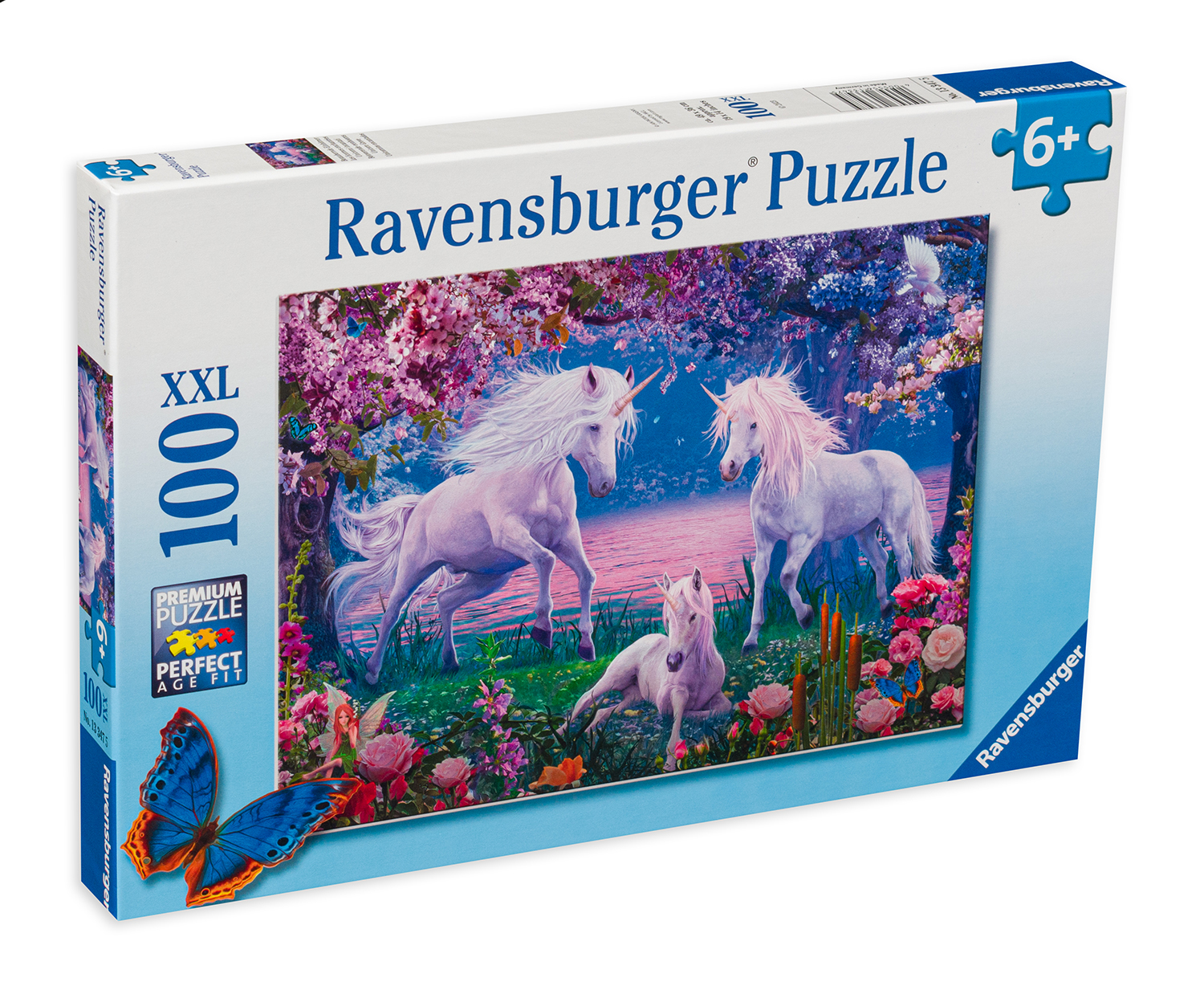 Пъзел Ravensburger от 100 XXL части - Очарователни еднорози