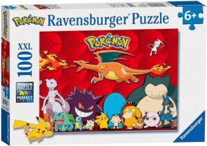 Пъзел Ravensburger от 100 XXL части - Pokémon: Чаризард и приятели