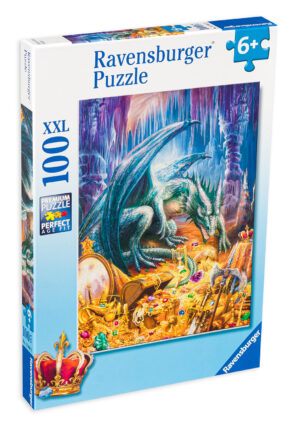 Пъзел Ravensburger от 100 XXL части - Съкровището на дракона