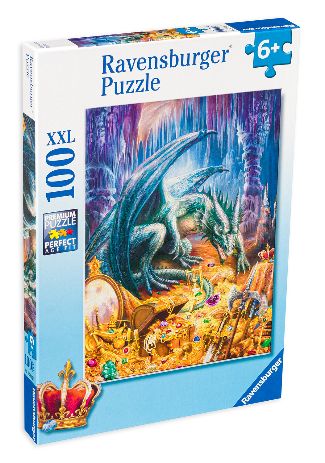Пъзел Ravensburger от 100 XXL части - Съкровището на дракона