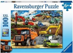 Пъзел Ravensburger от 100 XXL части - Строителна площадка