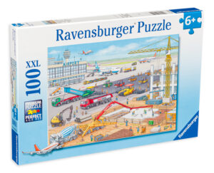 Пъзел Ravensburger от 100 XXL части - Строителна площадка на летището