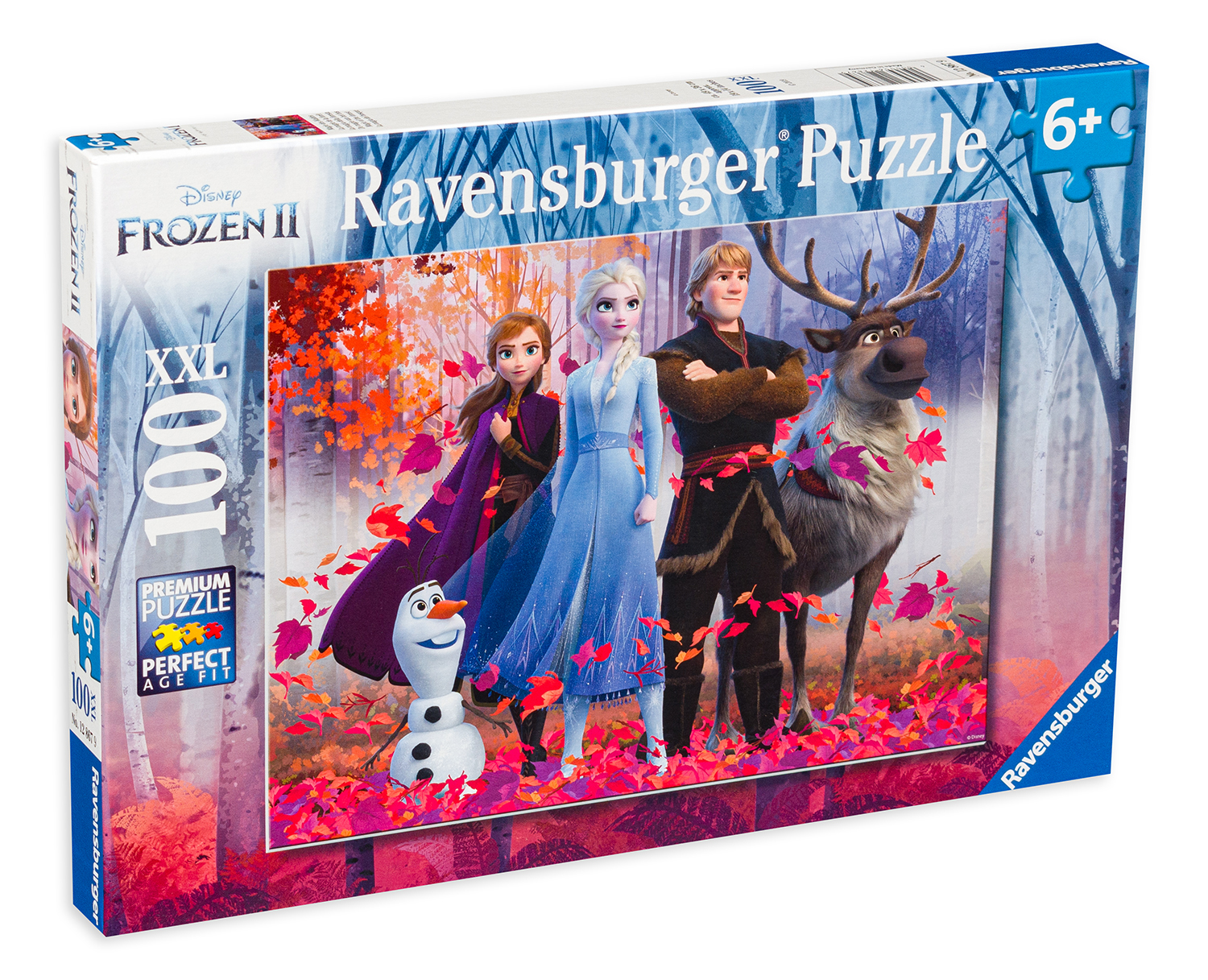 Пъзел Ravensburger от 100 XXL части - Замръзналото кралство 2, Магията на гората