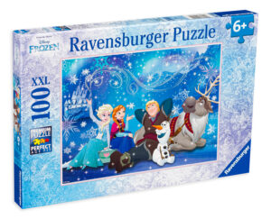 Пъзел Ravensburger от 100 XXL части - Замръзналото кралство: Ледена магия
