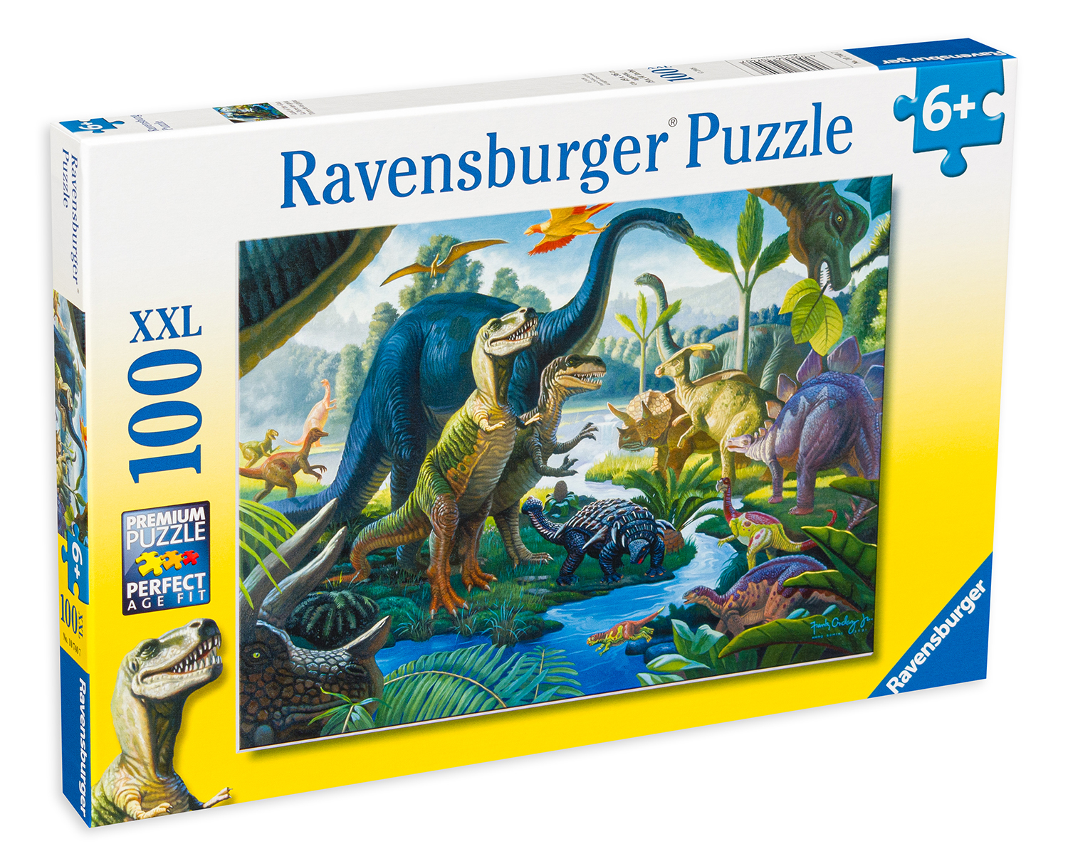 Пъзел Ravensburger от 100 XXL части - Земя на динозаври