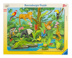 Пъзел Ravensburger от 11 части - Тропически животни
