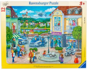 Пъзел Ravensburger от 12 части - Полицейска операция с Хана и Ерик