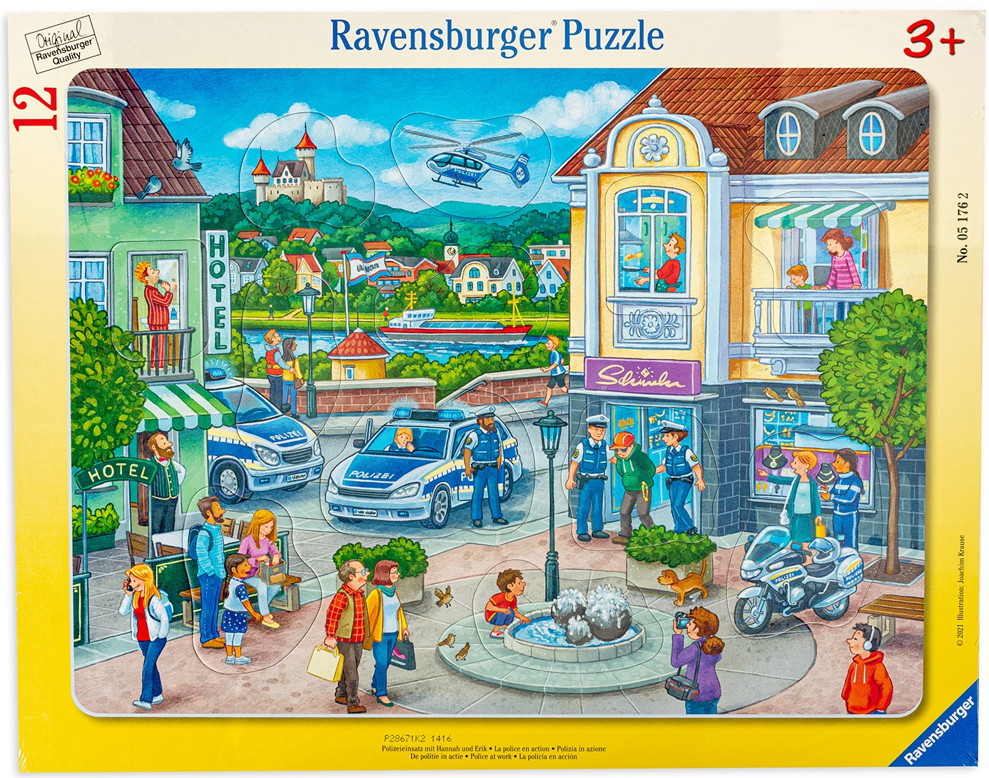 Пъзел Ravensburger от 12 части - Полицейска операция с Хана и Ерик