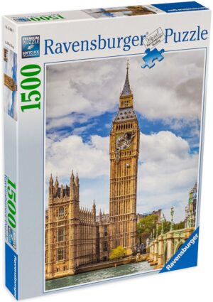 Пъзел Ravensburger от 1500 части - Биг Бен с котка