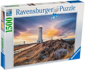 Пъзел Ravensburger от 1500 части - Фар в Акранес
