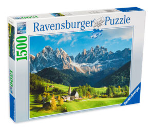 Пъзел Ravensburger от 1500 части - Гледка към Доломитите
