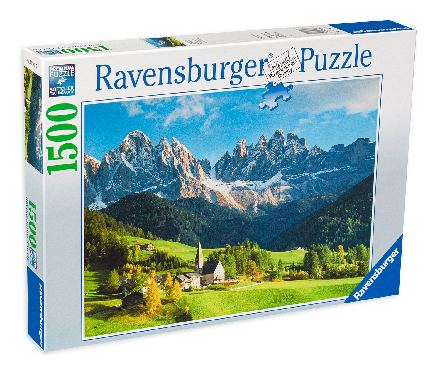 Пъзел Ravensburger от 1500 части - Гледка към Доломитите