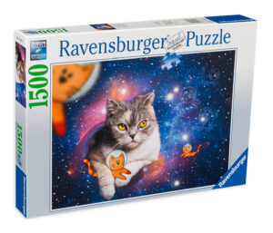 Пъзел Ravensburger от 1500 части - Котките летят в космоса