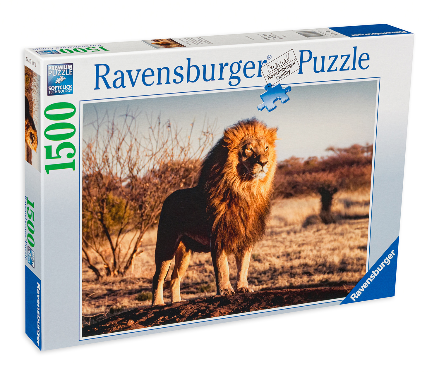 Пъзел Ravensburger от 1500 части - Лъвът - царят на животните