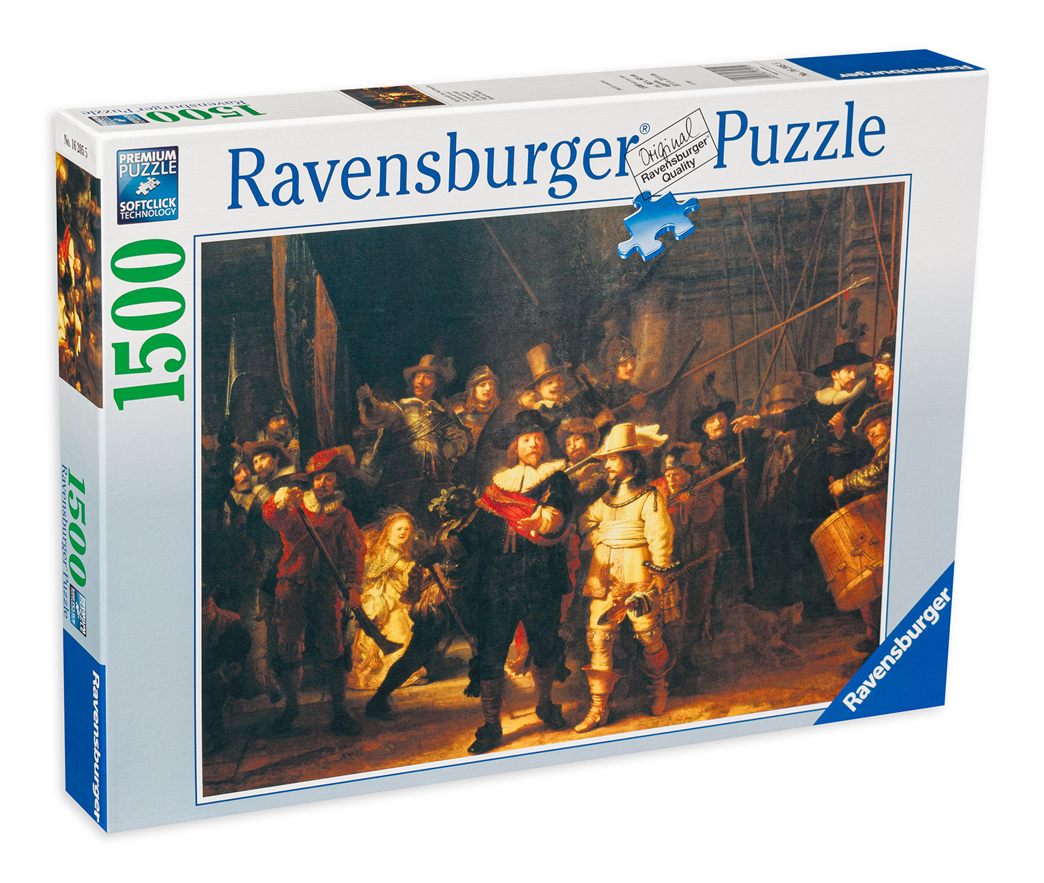 Пъзел Ravensburger от 1500 части - Нощна стража, Рембранд