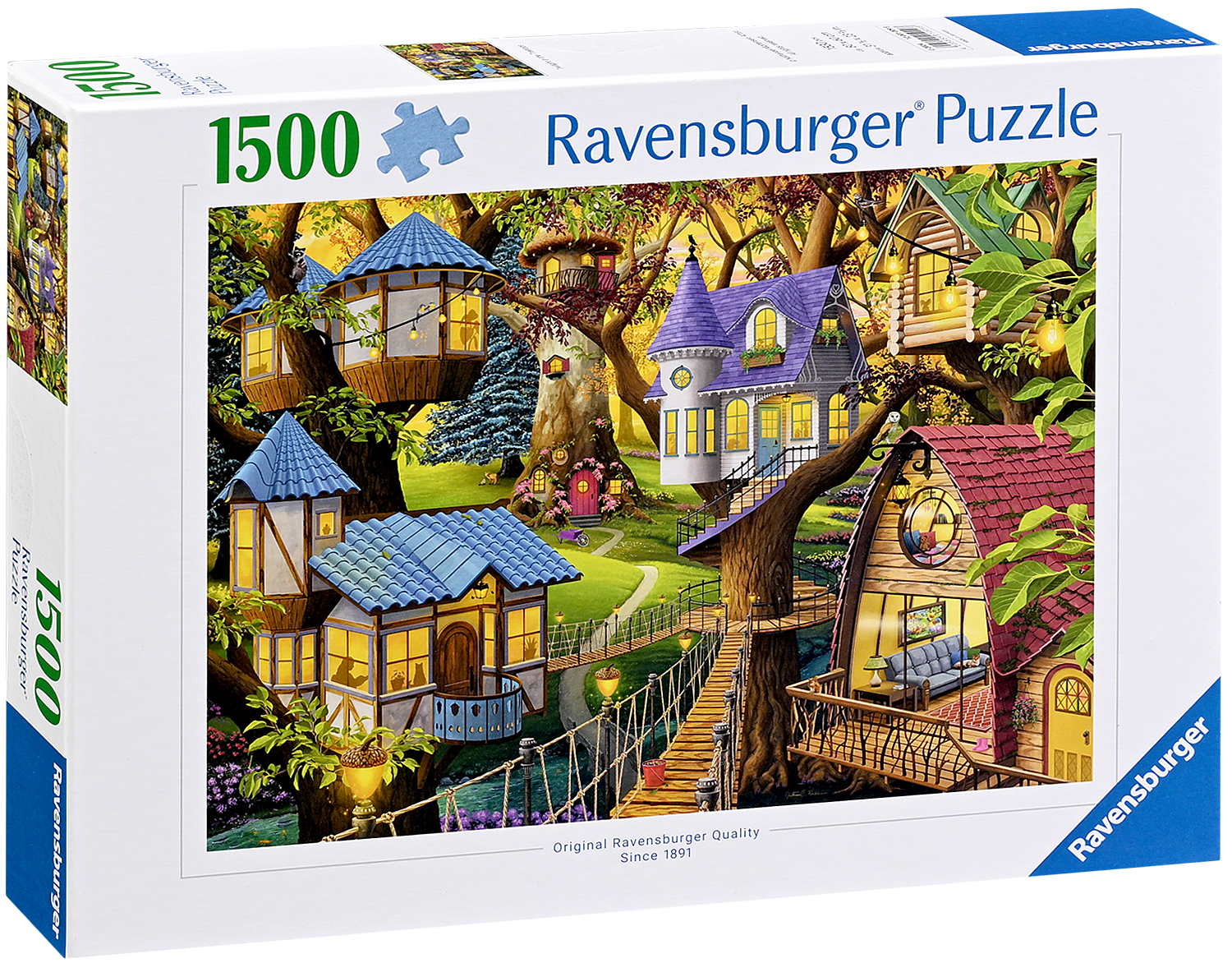Пъзел Ravensburger от 1500 части - Здрач в короните на дърветата