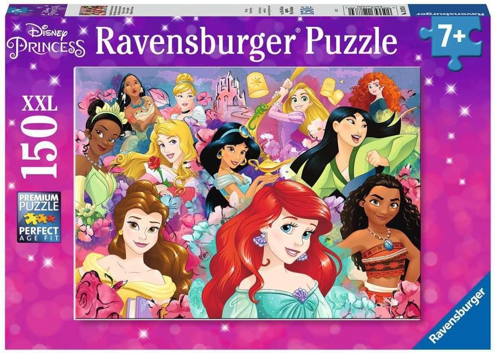 Пъзел Ravensburger от 150 XXL части - Дисни принцеси: Мечтите се сбъдват