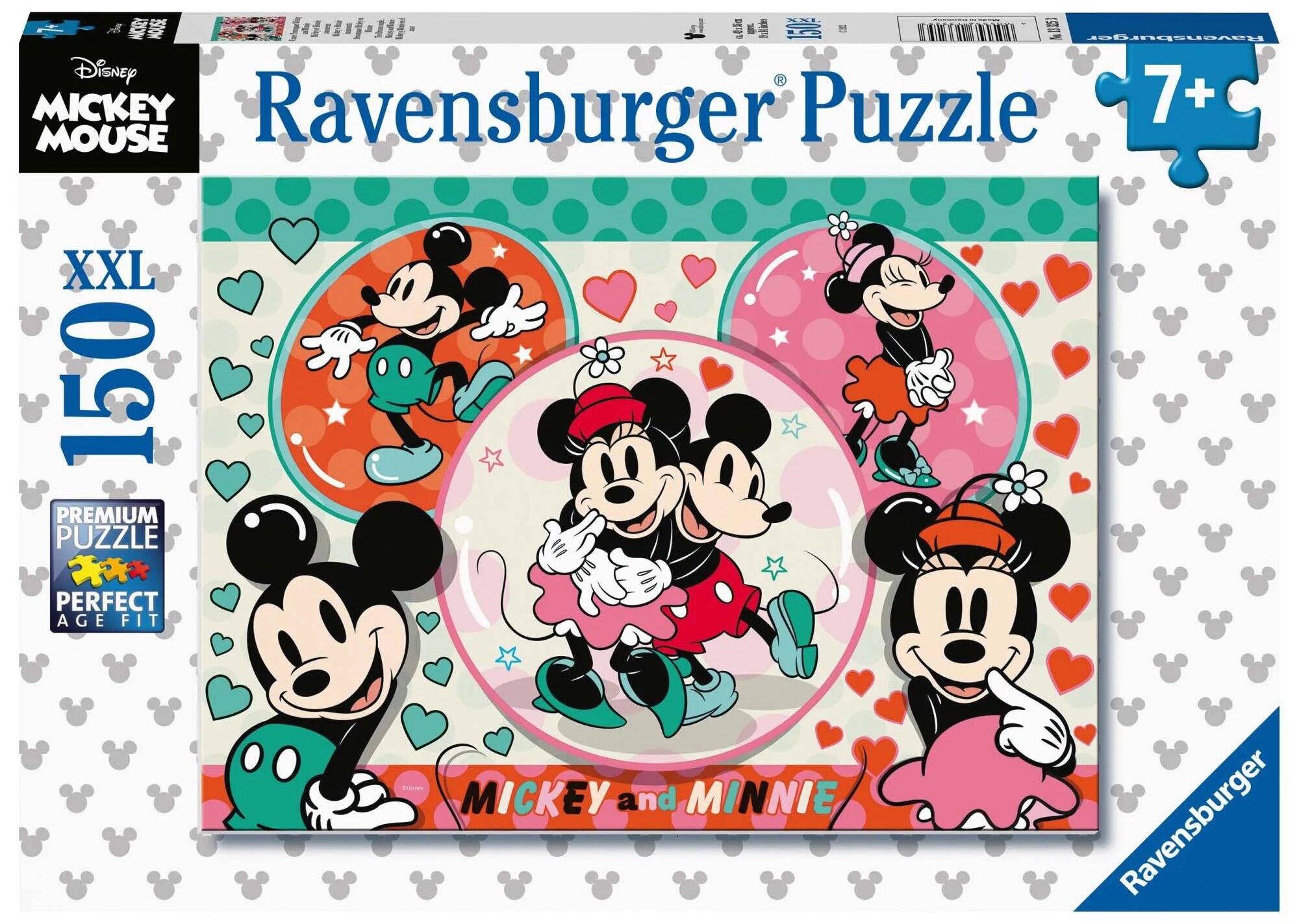 Пъзел Ravensburger от 150 XXL части - Мики Маус и Мини Маус