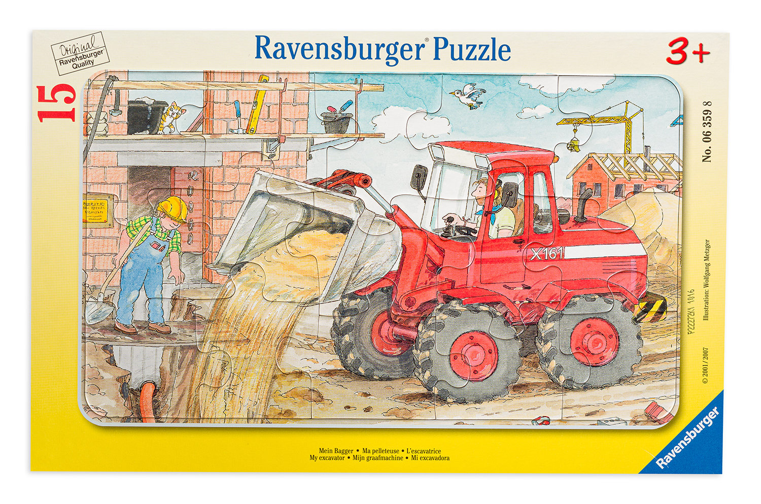 Пъзел Ravensburger от 15 части - Багер