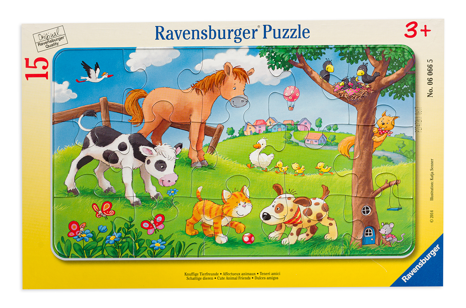 Пъзел Ravensburger от 15 части - Сладки приятели животни