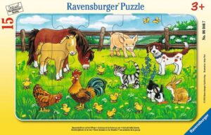 Пъзел Ravensburger от 15 части - Животните от фермата