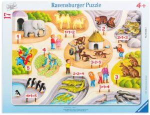 Пъзел Ravensburger от 17 части - Моите първи числа до 5