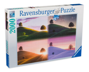 Пъзел Ravensburger от 2000 части - Дървета и планини