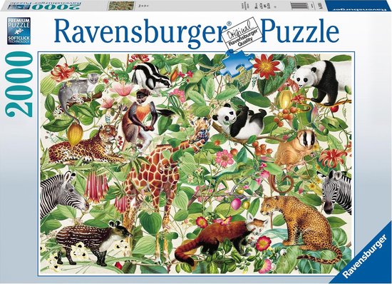 Пъзел Ravensburger от 2000 части - Джунгла