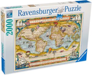 Пъзел Ravensburger от 2000 части - Карта на света