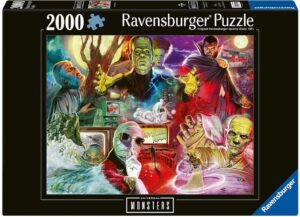 Пъзел Ravensburger от 2000 части - Класически чудовища