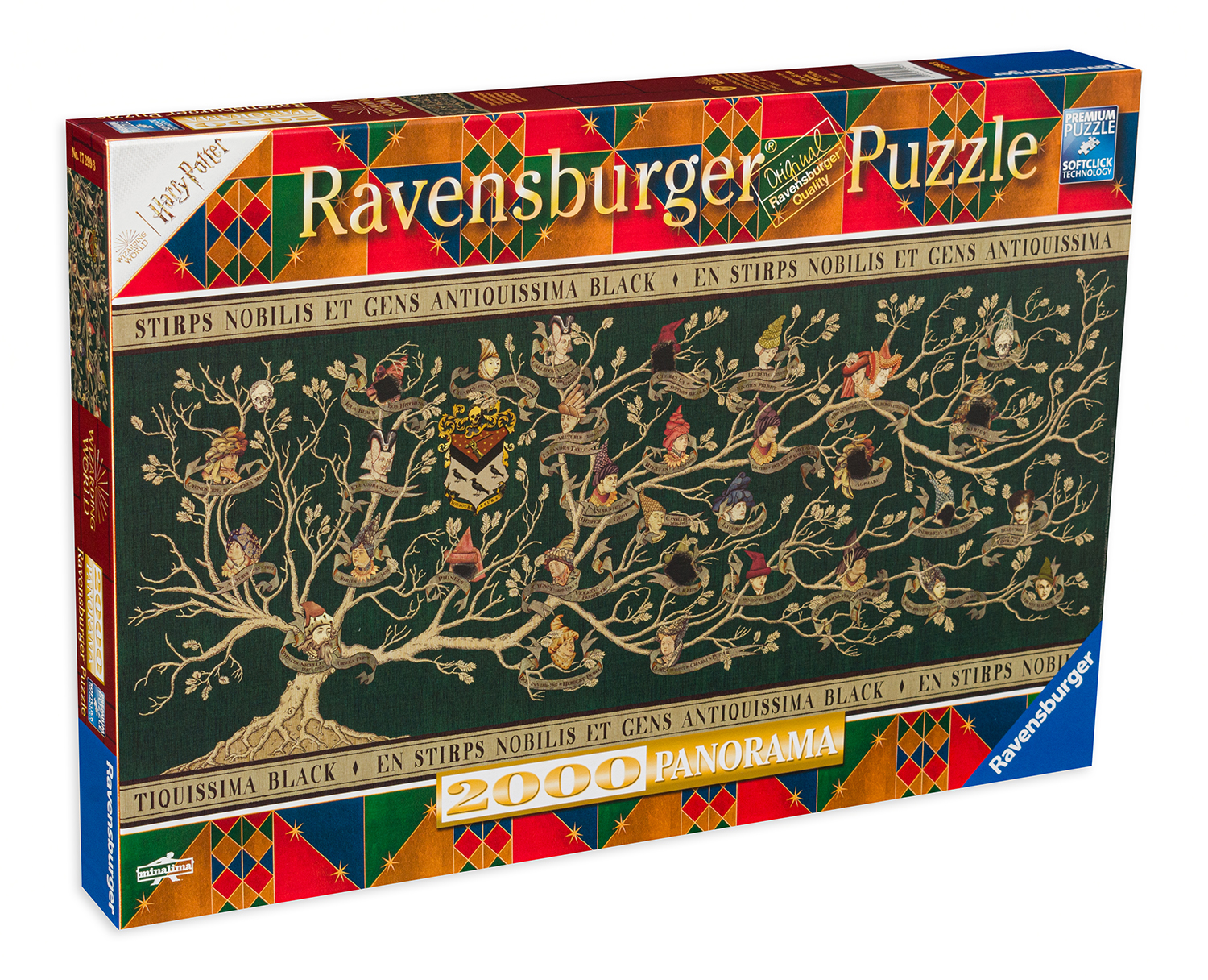Пъзел Ravensburger от 2000 части - Родословно дърво на Хари Потър