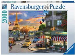 Пъзел Ravensburger от 2000 части - Романтична вечер в Париж
