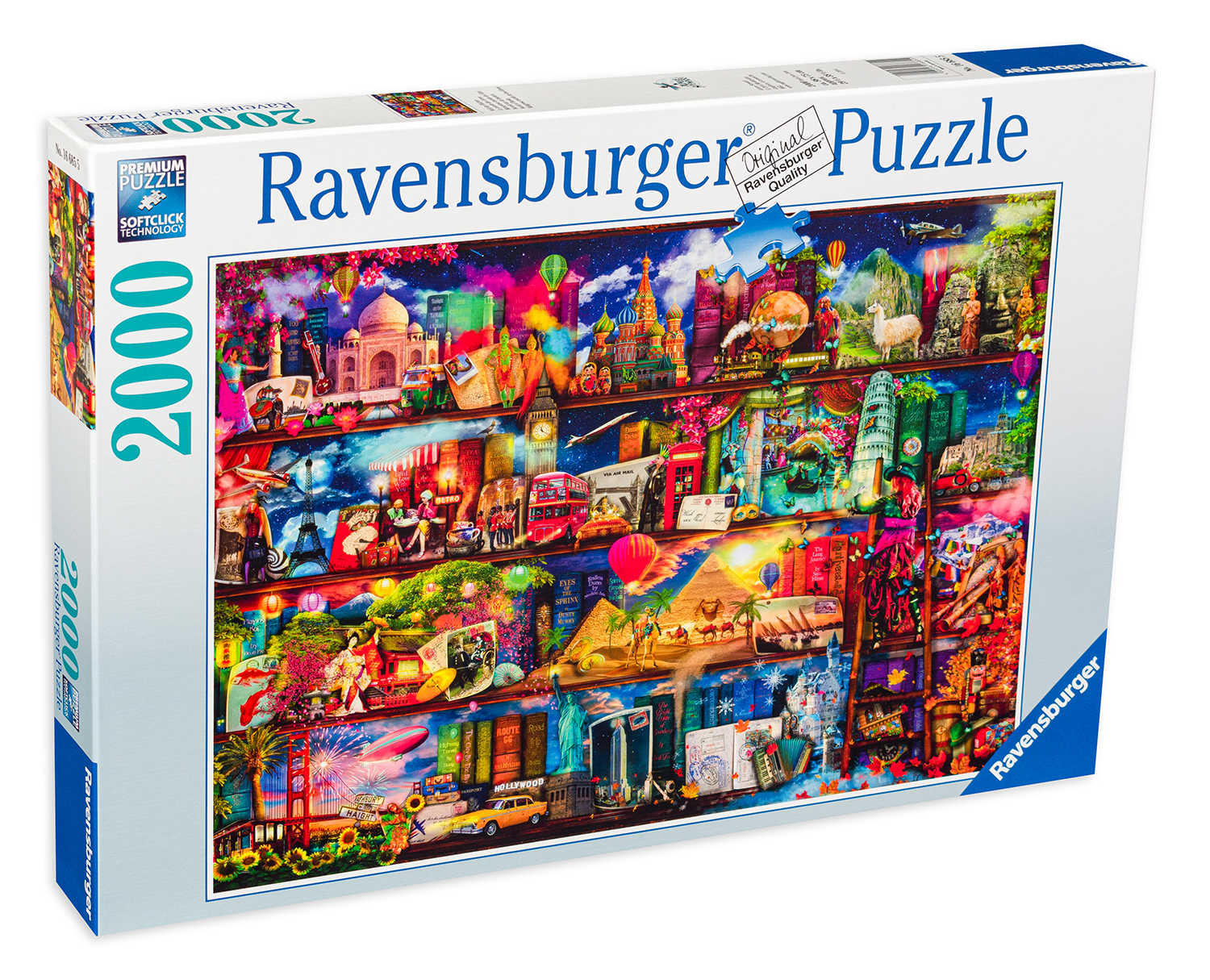 Пъзел Ravensburger от 2000 части - Светът на книгите