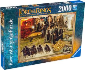 Пъзел Ravensburger от 2000 части - Властелинът на пръстените: Задругата на пръстена