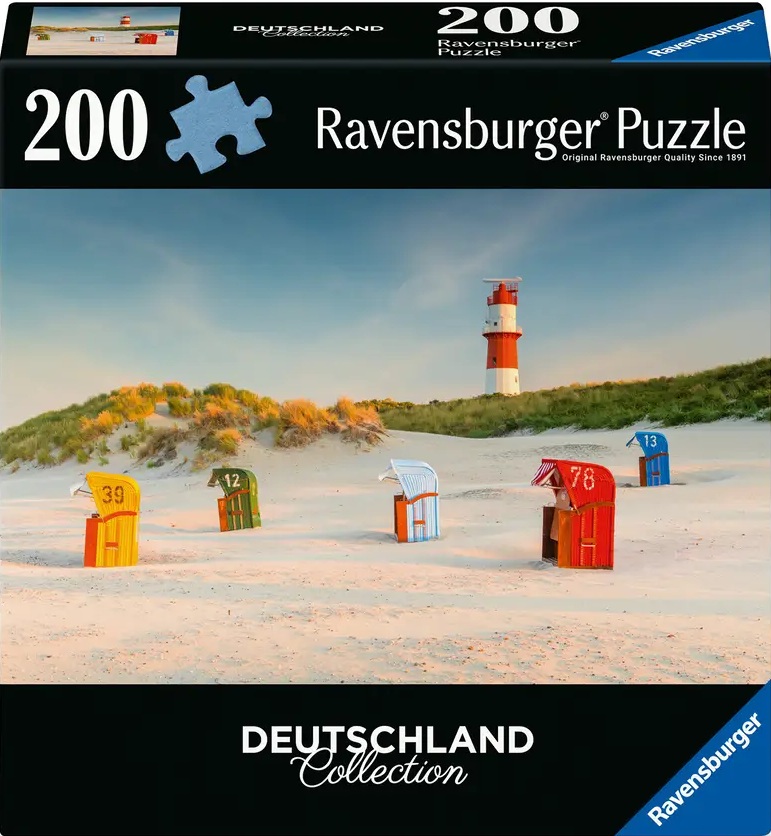 Пъзел Ravensburger от 200 части - Фар зад дюните на Боркум