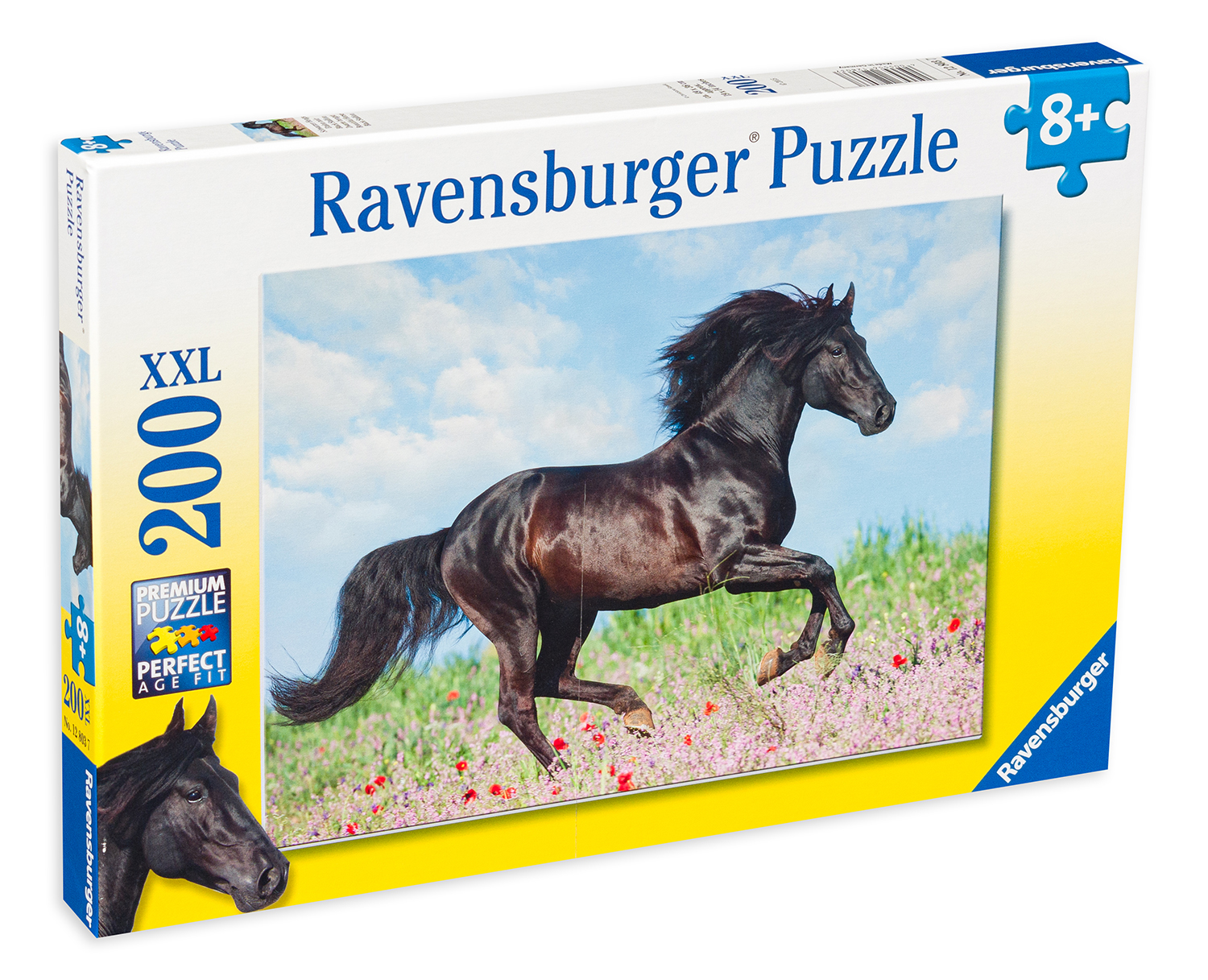 Пъзел Ravensburger от 200 XXL части - Черен кон