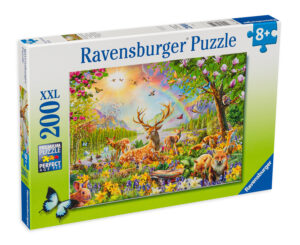Пъзел Ravensburger от 200 XXL части - Грациозно семейство елени