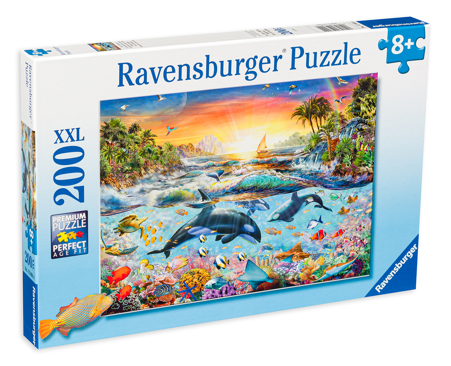 Пъзел Ravensburger от 200 XXL части - Рай в океана