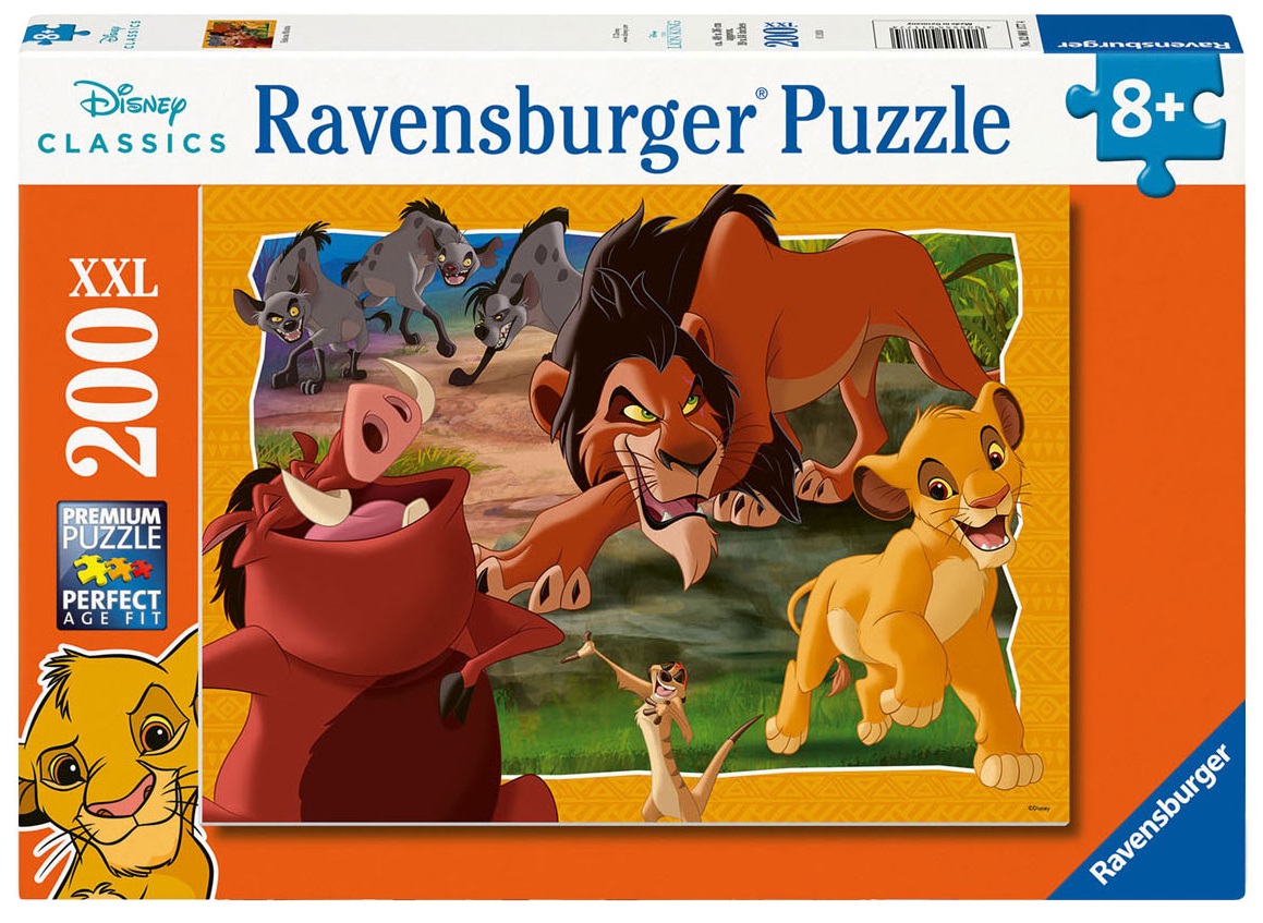 Пъзел Ravensburger от 200 XXL части - Цар лъв, Муфаса