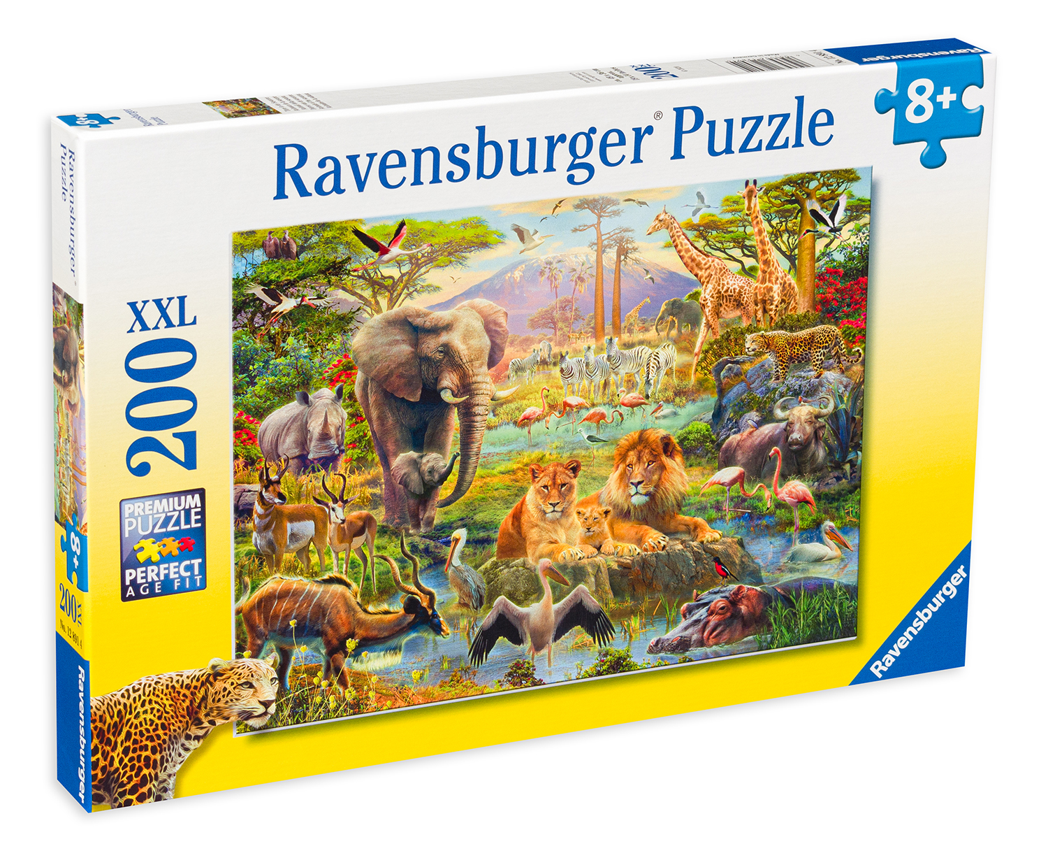 Пъзел Ravensburger от 200 XXL части - Животни от Саваната