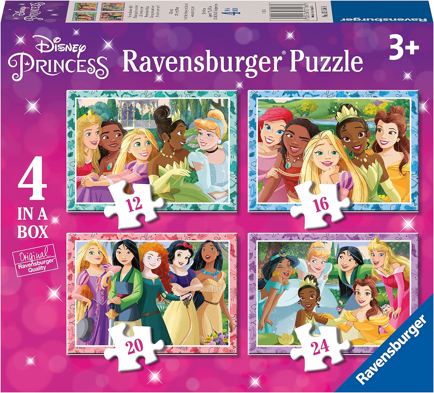 Пъзел Ravensburger от 24 части 4 в 1 - Дисни принцеси